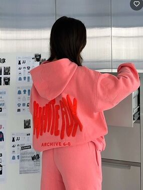 WHITE FOX Archive 6.0 Oversized Hoodie Melon Size M